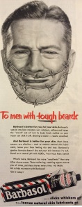 Barbasol print ad from 1952